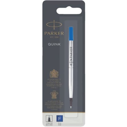Rollerpenvulling parker quink fijn blauw blister