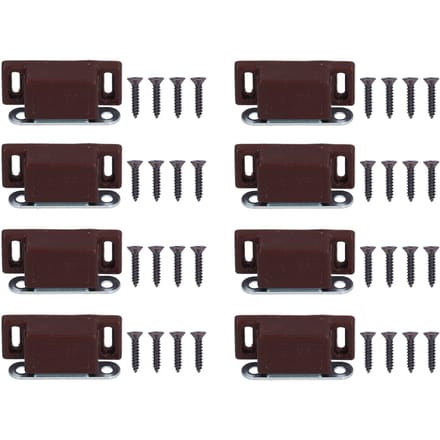 8 Set Roestvrij Staal Magnetische Deurvanger Kast Kledingkast Kastdeur Demper Buffer Meubels bruin