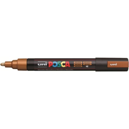 Posca marker met conische punt schrijfdikte medium brons
