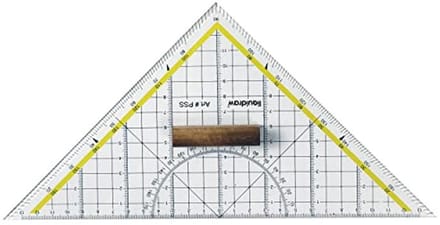 Geometrische Liniaal Set - Triangulaire Heerser en Protractor 25cm