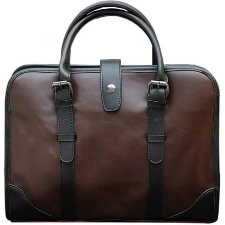 Sacs à main d'affaires tendance de haute qualité pour hommes, porte-documents rétro à une épaule One size café