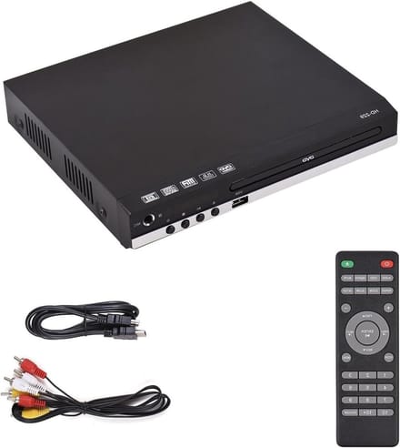 Dvd-speler - Digitale mediaspeler - Films kijken - 1080p ondersteuning - Compact formaat - Zwart