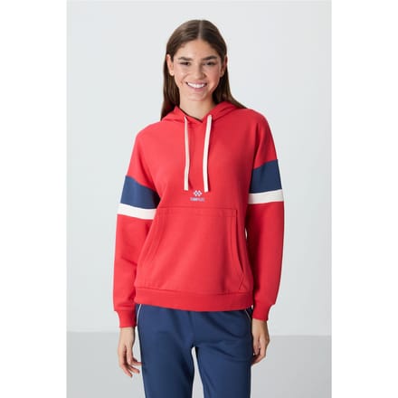 Overmaatse Kleurblok Hoodie met Zak