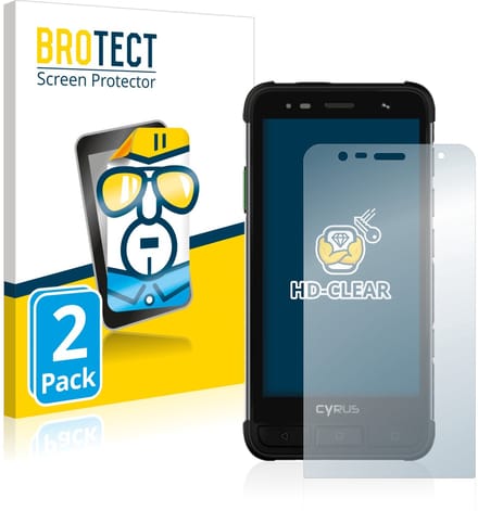 BROTECT - Screenprotector voor Cyrus CS45 XA - Folie Beschermfolie transparant 2 Stuks