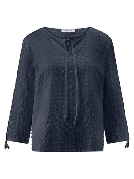 Blouse Van Peter Hahn blauw
