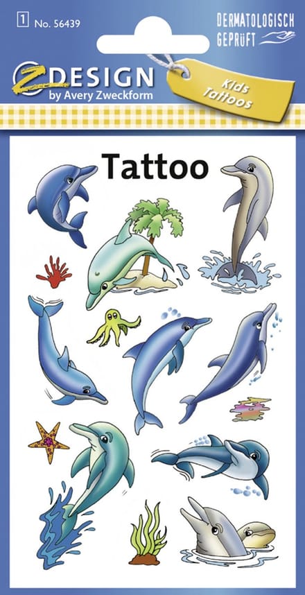 Ontwerptattoos voor kinderen - 'Haaien'