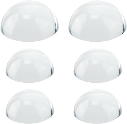 Solidchoice - Set van 6 Glazen Dome Vergrootglazen voor Kantoor en Thuis