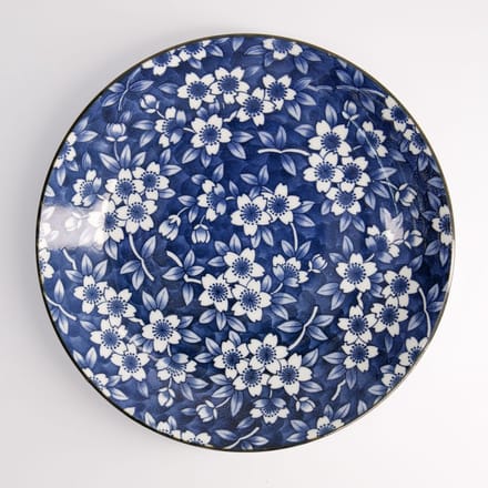 Tokyo Blue Sakura Round Plate 25x3.3cm 40-230404 HB-25 6/36