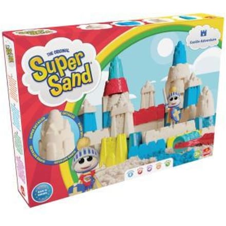 Goliath Super Sand Castle Adventures 900 gram met 8 vormen Knutselen