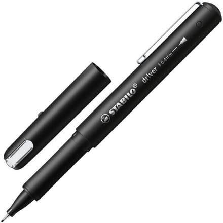 Fineliner STABILO dr!ver fijn zwart