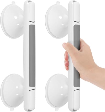 Veiligheidshandgrepen - Badkamer handgrepen - Veilig douchen - Zonder boren montage - 32 cm lengte