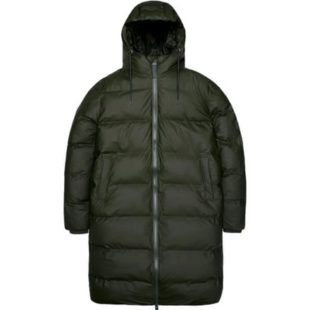 Long Puffer Jacket Recycled Polyester - Military