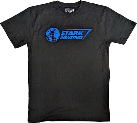 Marvel Iron Man - Stark Industries Blue Heren T-shirt - S - Zwart