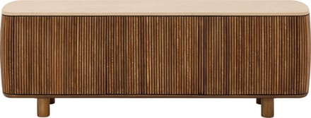 Goossens Tv Meubel Nova, 3 Deuren - Mortex Beige