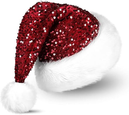 Dailygoods- Kerstmuts Pluche - Feesthoed - Dikke Bontrand
