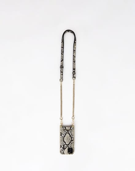 iDeal of Sweden Phone Necklace Case voor iPhone 11/XR Desert Python