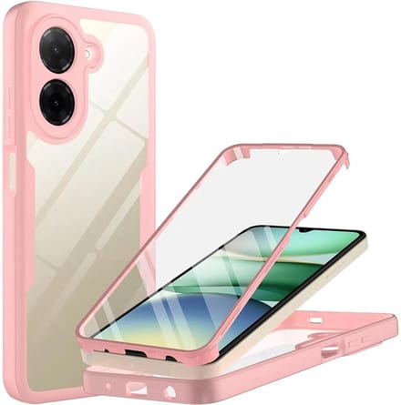 Hoesje geschikt voor Xiaomi Redmi A5 173.3mm - Techsuit ColorVerse 360 Case met Screenprotector - Roze