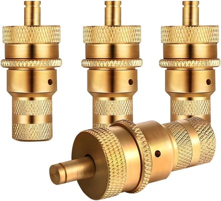 Auto Band Leeglopers - Ventiel Leegloop Kit - Bandenspanning Verlagen - Universeel Verstelbaar - 40.5mm Lengte - Goud