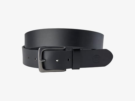 Engel Leren Riem Zwart - 130cm