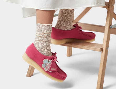 Clarks Originals Wallabee Dames, roze