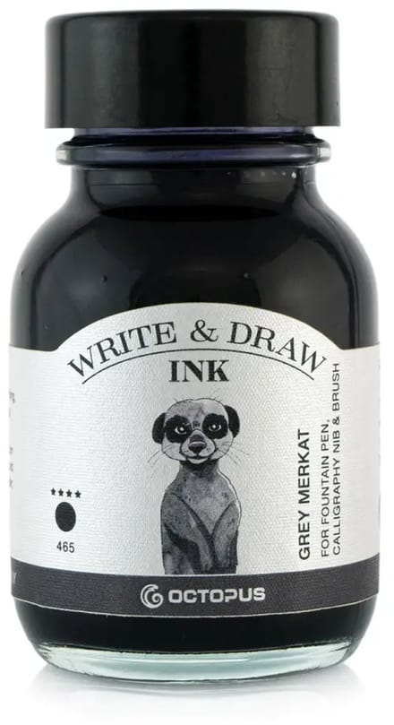 Octopus - Schrijfinkt - Tekeninkt - 50 ml - Grey Merkat