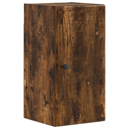 vidaXL - Badkamer - wandkast - BREDA - Gerookt - eiken - 30 - x - 31 - x - 59 - cm