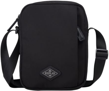 REPLAY schoudertas Reporter Bag Black zwart