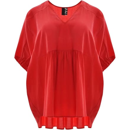 V-hals Fluid Blouse Dames Mat Fashion Modal