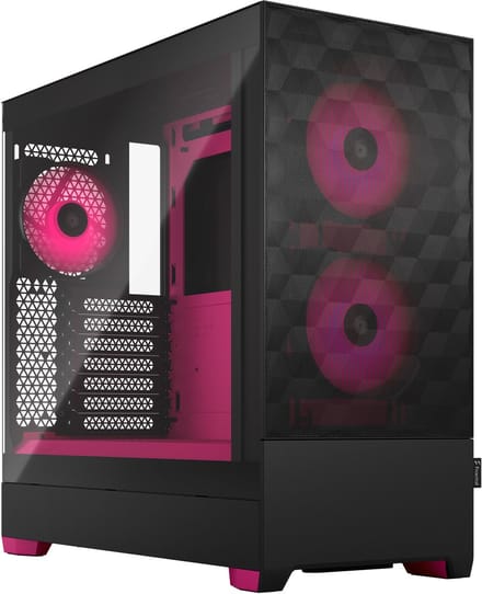 Fractal Design Pop Air RGB - Magenta Core TG Clear Tint - Case - Miditower - Pink