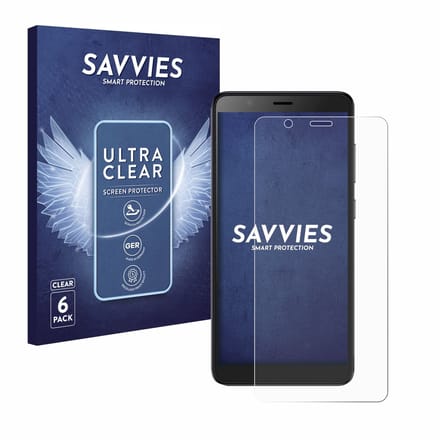 Savvies - Screenprotector voor ZTE Blade A32 - Folie Beschermfolie transparant 6 Stuks