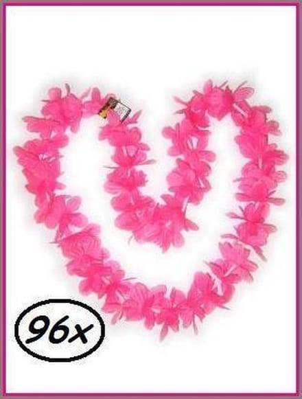 96x Hawai slinger roze