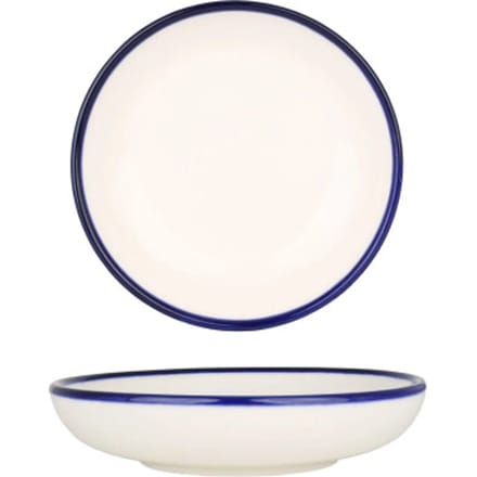 Rinart Serveerschaal - Blue Edge - Porselein - 13 cm - set van 2