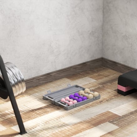 Wishdor - Halterset - Multifunctioneel Met Koffer - Voor Krachttraining - Roze - 6 Kg