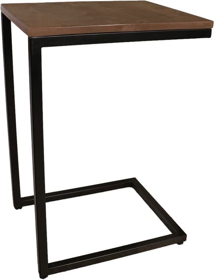 Bijzettafel Jerry 55cm walnoot duurzaam mangohout laptoptafel mango side table