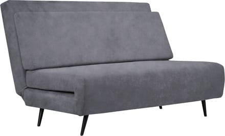 Mallory-Opklapbed - Antraciet Fluweel