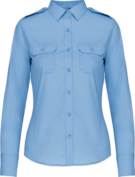 Kariban Damespilootoverhemd lange mouwen K506 - sky blue - M