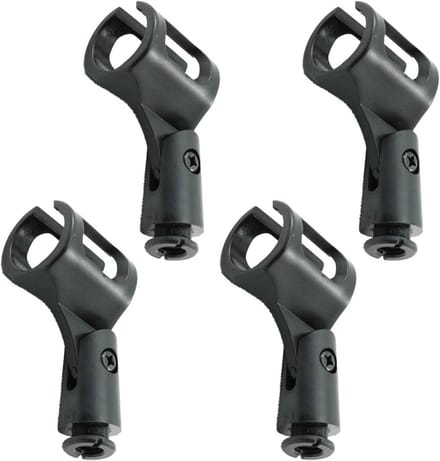 2 Stuks Universele Verstelbare Microfoonhouder Clip voor Handheld en Condensatormicrofoons