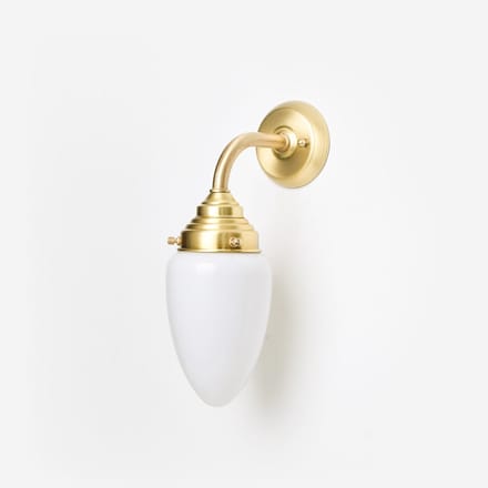 Wandlamp Menhir Small Curve Messing - Art Deco Trade
