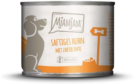 MjAMjAM Natvoer hond -kip en eend 6x200gr