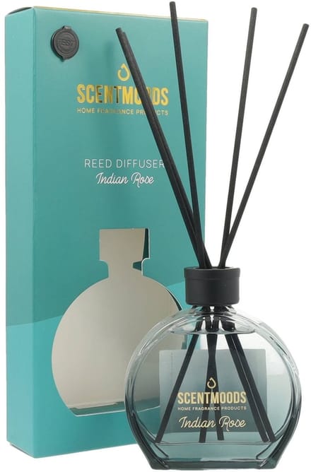 Scentmoods Reed diffuser set Round Indian Rose - 100ml