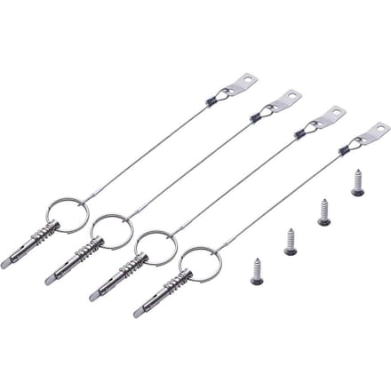 4 × 316 roestvrijstalen snelsluitingen Boot Bimini Top snelsluiting 1/4 white