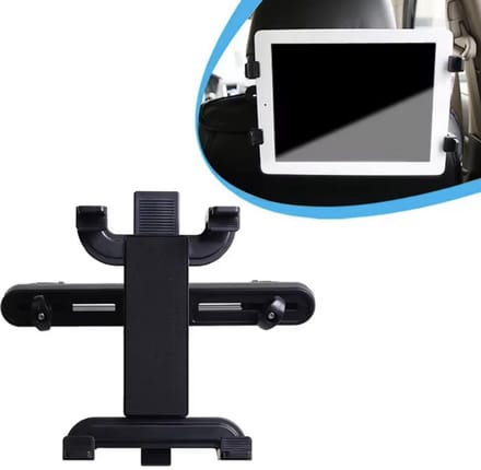 Auto Tablethouder - Tablet houder voor Hoofdsteun - Zwart - Kunststof - CHPN