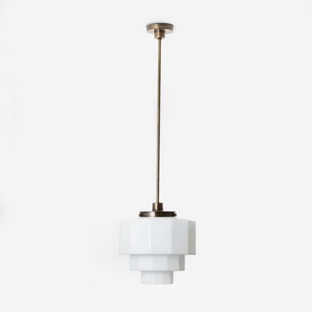 Hanglamp Dodecagon 20's Brons - Art Deco Trade