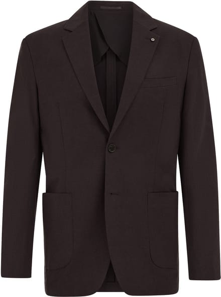 WE Fashion Heren regular fit blazer van linnenmix