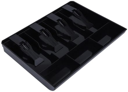 Dailygoods- Geldlade Robuust - Kassalade - Geldcassette - 4 Muntcompartimenten - 3 Biljetcompartimenten - 32 x 24,5 x 3,5 cm