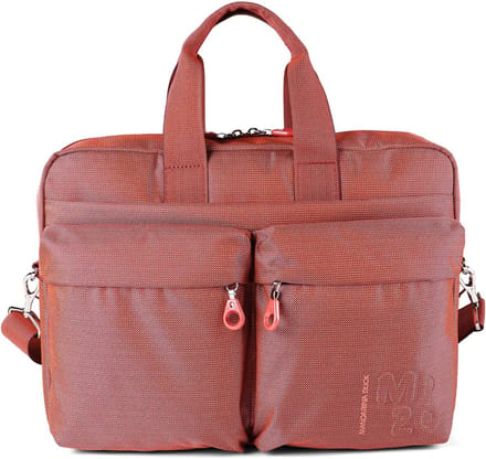 MANDARINA DUCK business tas met laptopvak MD20 Briefcase Pecan Nut lichtrood