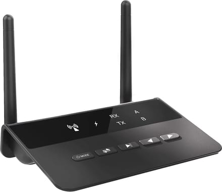 NÖRDIC BT19 Bluetooth 5.2 Ontvanger - DAC - Bluetooth Zender - Draadloos - 3,5 mm, AUX RCA - Qualcomm aptX HD