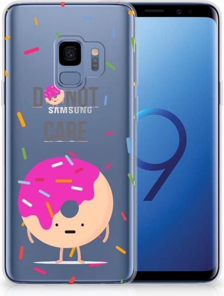 Samsung Galaxy S9 Siliconen Case Donut Roze