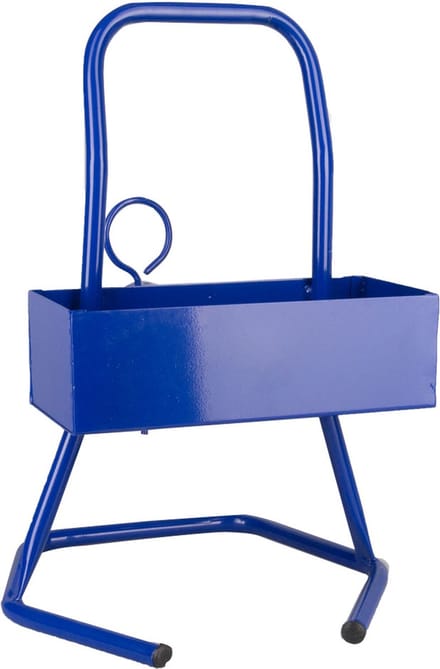 Metalen haspel blauw (voor polyester omsnoeringsband)