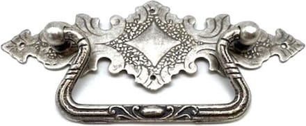 Ladegreep antiek Zilver horizontaal 129x43mm